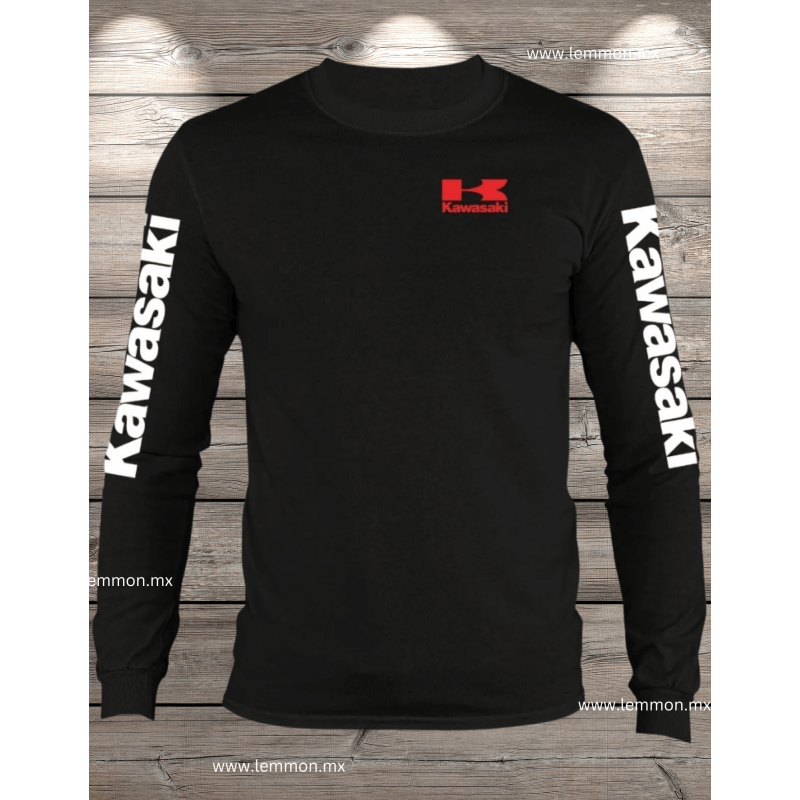 Playera Kawasaki manga larga