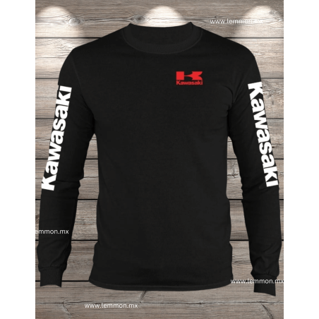 Playera Kawasaki manga larga