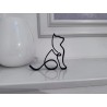 Figura Decorativa Minimalista de Gato