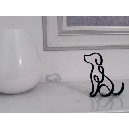 Figura Decorativa Minimalista de Perro