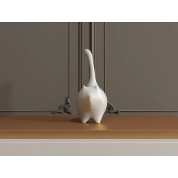 Escultura Minimalista de Gato – Decoración Elegante