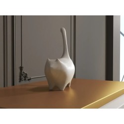 Escultura Minimalista de Gato – Decoración Elegante