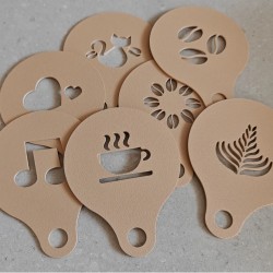 Set de Plantillas para Arte en Café